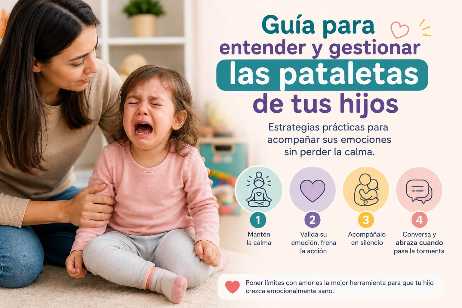 Como gestionar las pataletas de tus hijos